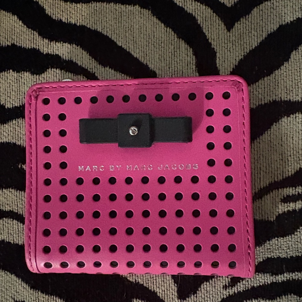 Marc by Marc Jacobs Fuchsia Perforated Wallet